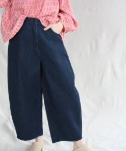 Cordera Curved Leg Pants Denim