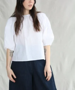 Natalie Martin Kio Too White Swiss Dot Shirts And Blouses