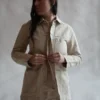 First Rite Work Jacket Natural Linen Canvas