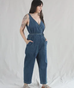 Rachel Comey Twiss Jumpsuit Light Wash Denim