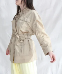 Rodebjer New Arrivals Luci Nylon Jacket Smoky Taupe