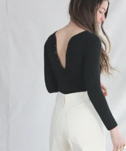 Rodebjer Gardenia Bodysuit Black