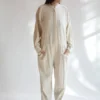 Black Crane Sale Carpenter Jumpsuit Cream