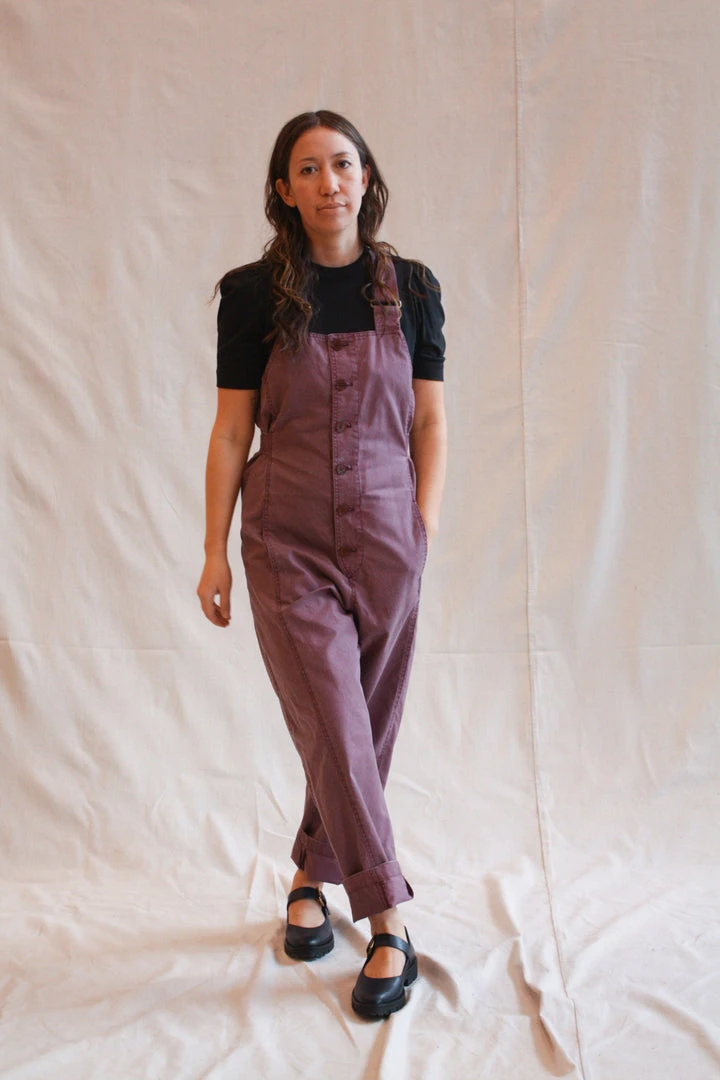 Caron Callahan Bria Jumpsuit Mulberry Canvas Sale 4 Caron Callahan Bria Jumpsuit Mulberry Canvas Sale