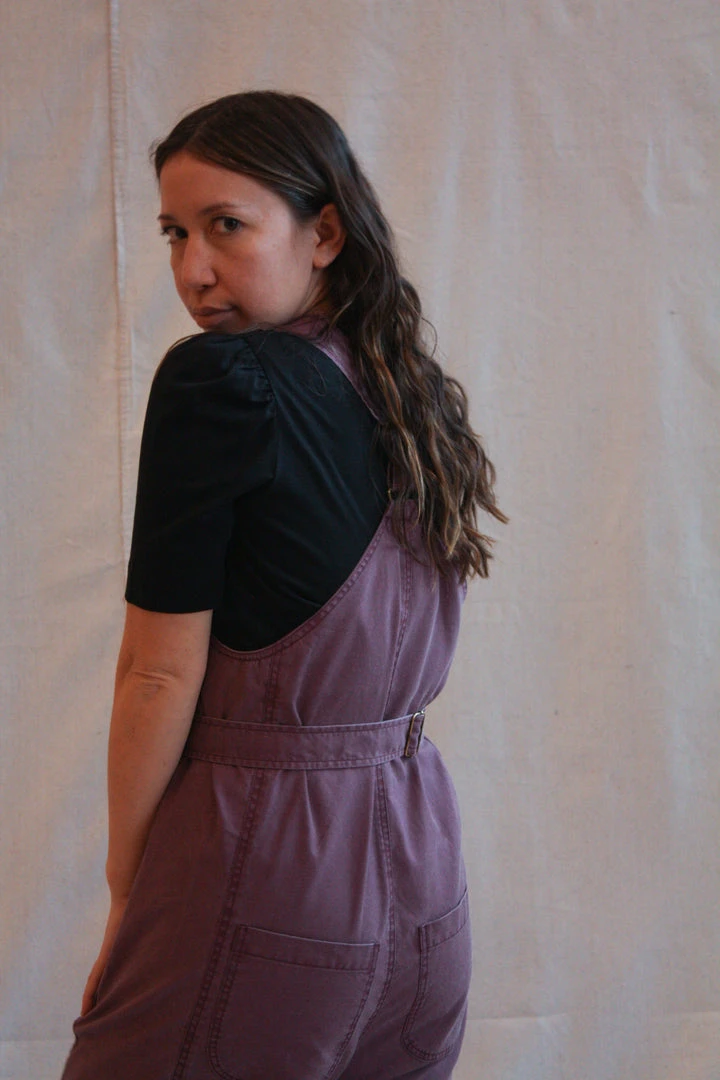 Caron Callahan Bria Jumpsuit Mulberry Canvas Sale 6 Caron Callahan Bria Jumpsuit Mulberry Canvas Sale