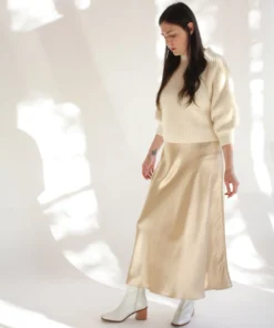 Shaina Mote Skirts Naropa Skirt Champagne