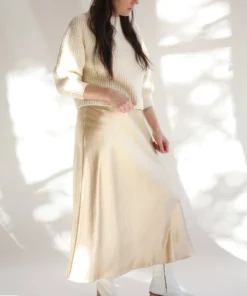 Shaina Mote Skirts Naropa Skirt Champagne