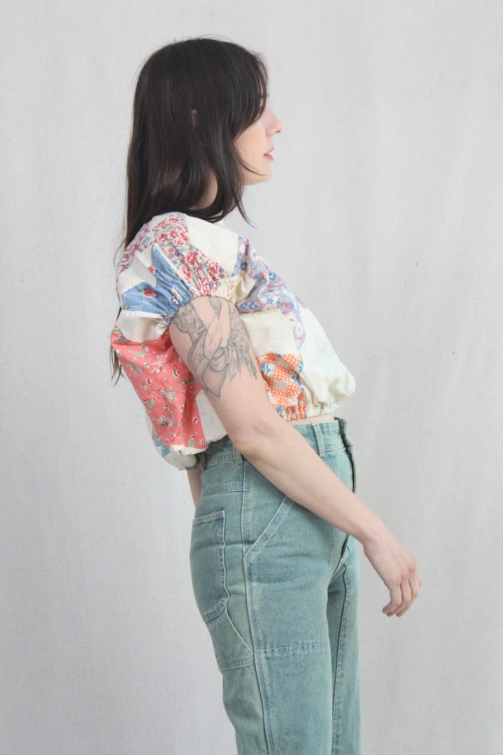 Carleen Cloud Top Vintage Quilt 4 Carleen Cloud Top Vintage Quilt