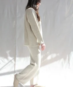 Lauren Manoogian Horizontal Turtleneck Ecru Sweaters