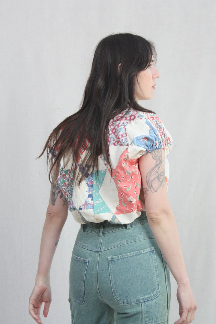 Carleen Cloud Top Vintage Quilt 5 Carleen Cloud Top Vintage Quilt