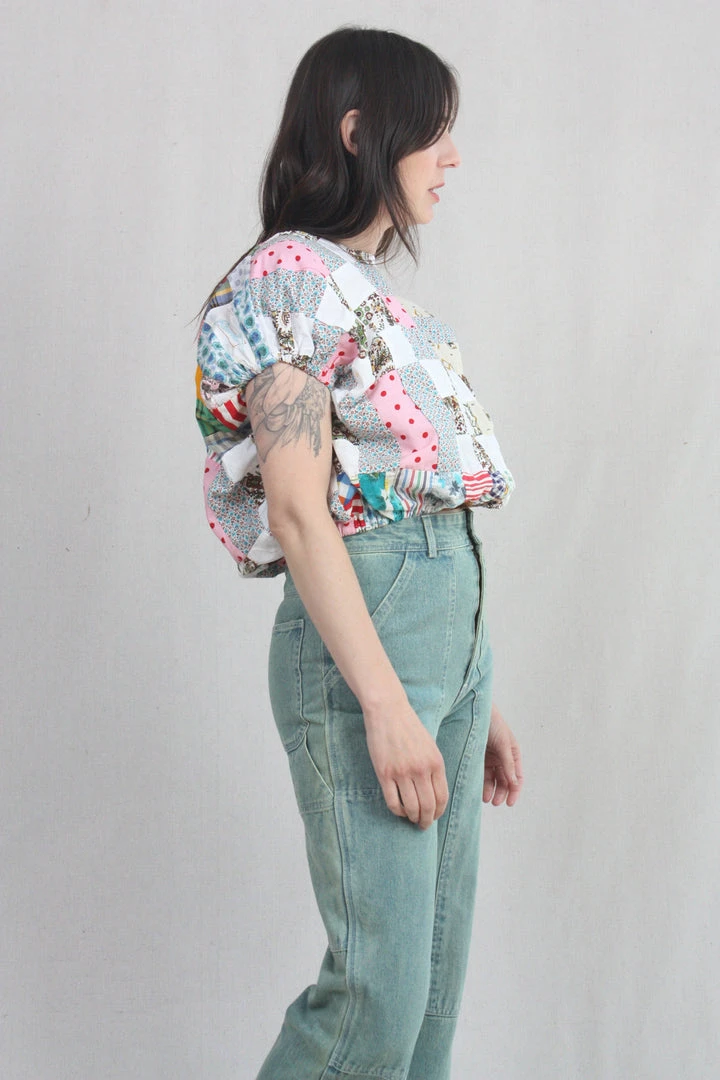 Carleen Cloud Top Vintage Quilt 12 Carleen Cloud Top Vintage Quilt