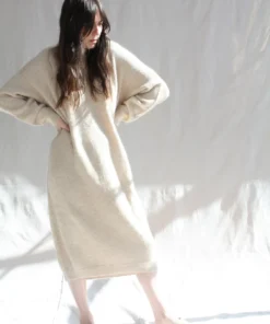 Lauren Manoogian Sale Suri V Neck Dress Beige