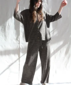 Lauren Manoogian Facil Pant Blackened Flax Pants