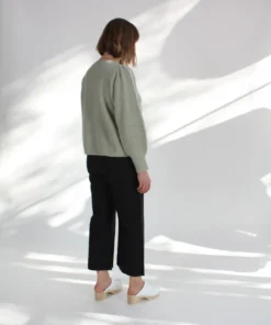 Apiece Apart Arne Puff Sleeve Sweater Mint Sweaters