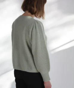 Apiece Apart Arne Puff Sleeve Sweater Mint Sweaters