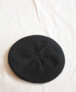 Micaela Greg Felted Alpaca Beret Black Accessories
