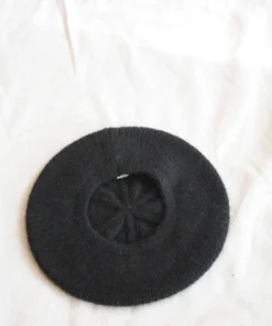Micaela Greg Felted Alpaca Beret Black Accessories