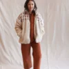 No.6 Jackets Kelli Jacket Bone And White Tan Trellis Floral 2 No.6 Jackets Kelli Jacket Bone And White Tan Trellis Floral