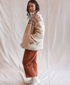 No.6 Jackets Kelli Jacket Bone And White Tan Trellis Floral