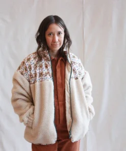 No.6 Jackets Kelli Jacket Bone And White Tan Trellis Floral