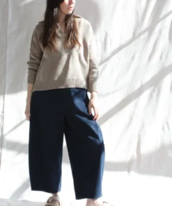 Cordera Sweaters Cotton Polo Sweater Cobblestone