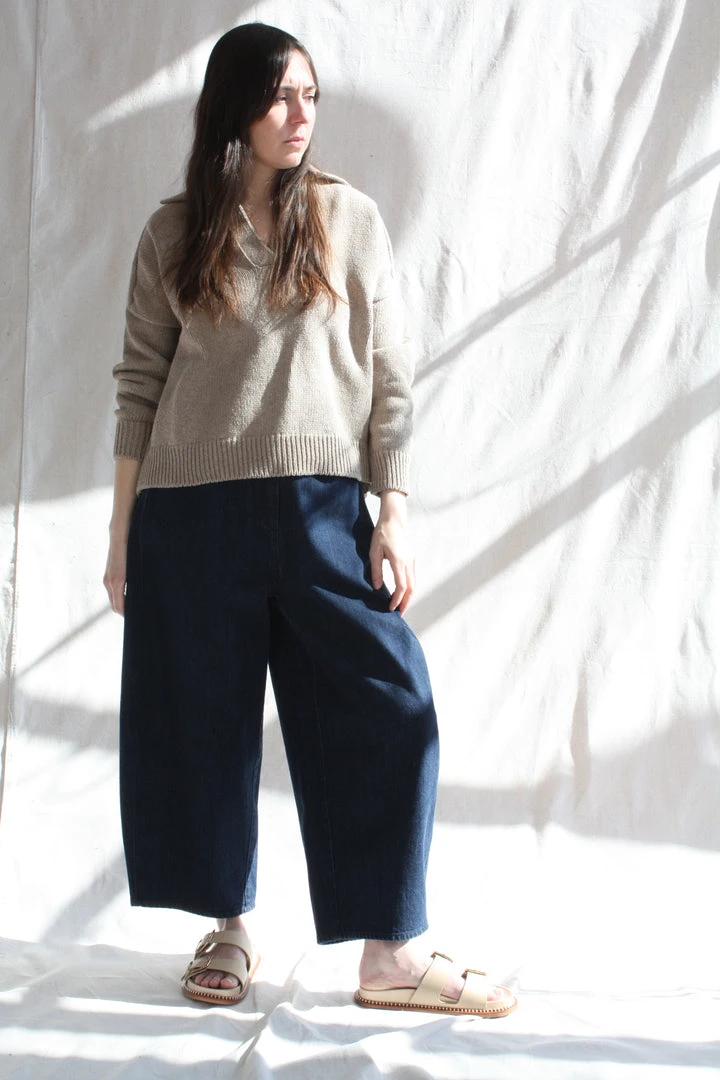 Cordera Sweaters Cotton Polo Sweater Cobblestone 4 Cordera Sweaters Cotton Polo Sweater Cobblestone