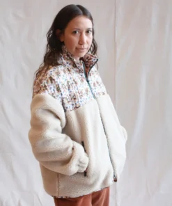 No.6 Jackets Kelli Jacket Bone And White Tan Trellis Floral