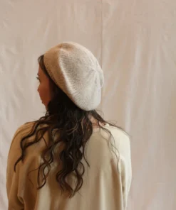 Micaela Greg Felted Alpaca Beret Oatmeal Accessories