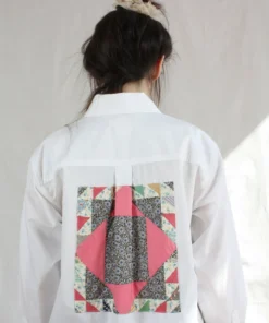 Carleen Patchwork Roadtrip Shirtdress White Dresses