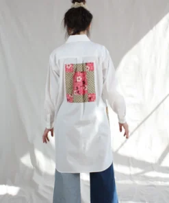 Carleen Patchwork Roadtrip Shirtdress White Dresses