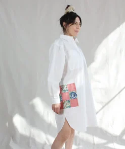 Carleen Patchwork Roadtrip Shirtdress White Dresses