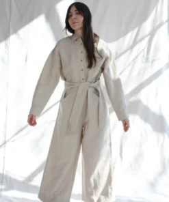 Mara Hoffman Agatha Jumpsuit Stone