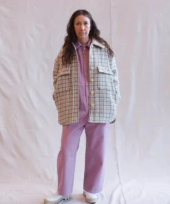 No.6 Wilson Jacket Cream And Mint Plaid Jackets 12 No.6 Wilson Jacket Cream And Mint Plaid Jackets