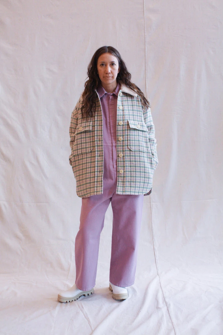 No.6 Wilson Jacket Cream And Mint Plaid Jackets 6 No.6 Wilson Jacket Cream And Mint Plaid Jackets