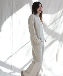 Mara Hoffman Agatha Jumpsuit Stone