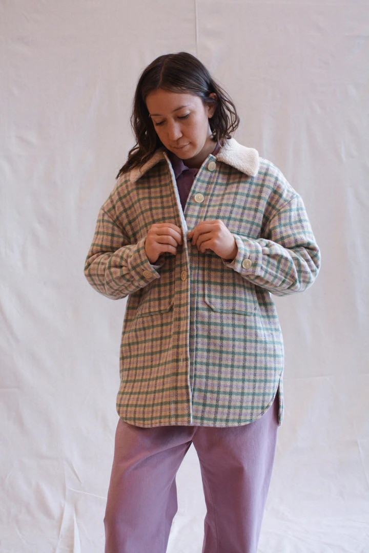 No.6 Wilson Jacket Cream And Mint Plaid Jackets 3 No.6 Wilson Jacket Cream And Mint Plaid Jackets