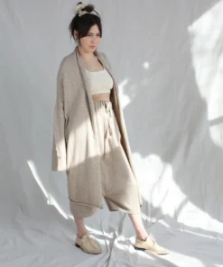 Lauren Manoogian New Playa Pants Ecru Melange