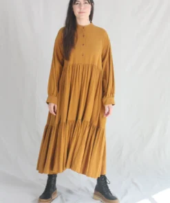 Black Crane Dresses Tent Dress Gold