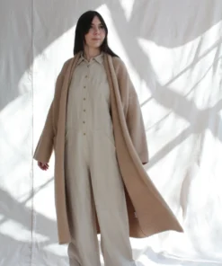 Lauren Manoogian Long Shawl Cardigan Buff Sweaters