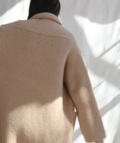 Lauren Manoogian Long Shawl Cardigan Buff Sweaters