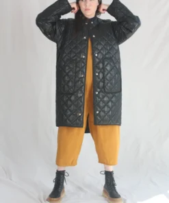 Nomia Oversize Quilted Liner Faux Leather