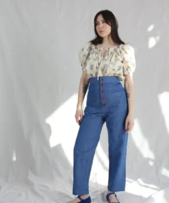 Caron Callahan Shirts And Blouses Elaina Top Shibori Silk Cotton