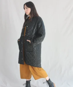 Nomia Oversize Quilted Liner Faux Leather