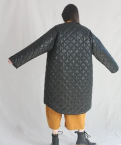 Nomia Oversize Quilted Liner Faux Leather