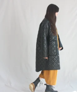 Nomia Oversize Quilted Liner Faux Leather