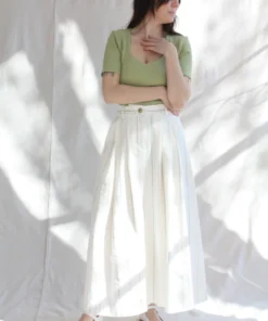 Mara Hoffman Bodysuits Marlowe Bodysuit Light Green