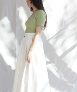 Mara Hoffman Bodysuits Marlowe Bodysuit Light Green