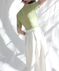 Mara Hoffman Bodysuits Marlowe Bodysuit Light Green