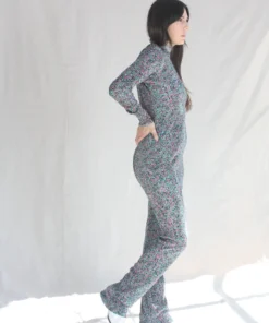 Nomia Long Flared Pants Black Multicolor