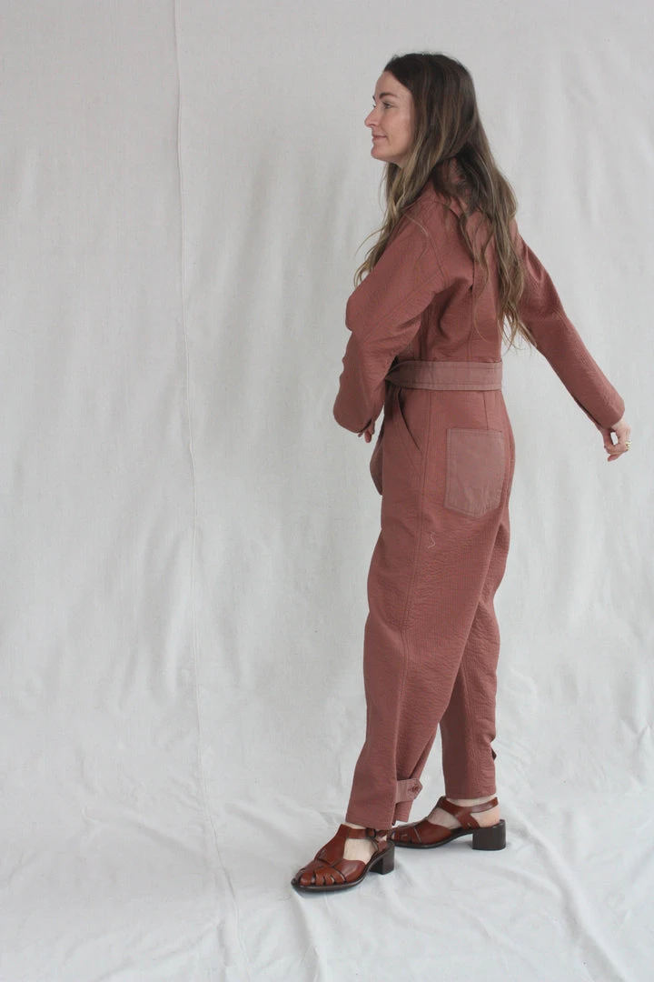 Caron Callahan Skillman Jumpsuit Clay 5 Caron Callahan Skillman Jumpsuit Clay